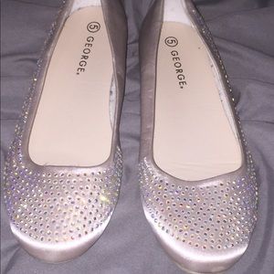 Flats with rhinestones